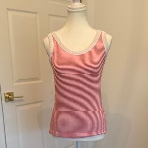 Striped Red and White Tank Top